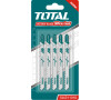 Plátky do přímočaré pily, dřevo, 5ks TOTAL TOOLS