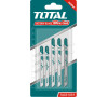Plátky do přímočaré pily, mix plátků, 5ks TOTAL TOOLS