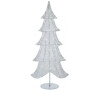 LED vánoční 3D stromek, 90cm, vnitřní, studená bílá, časovač