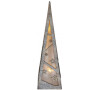 LED pyramida, 36cm, 2× AA, teplá bílá, časovač