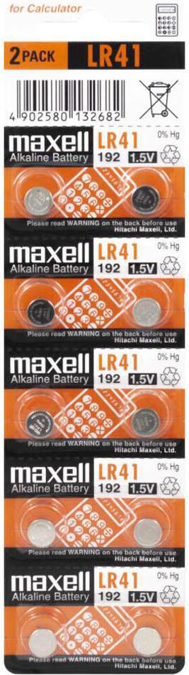 Baterie MAXELL LR41/192 10BP
