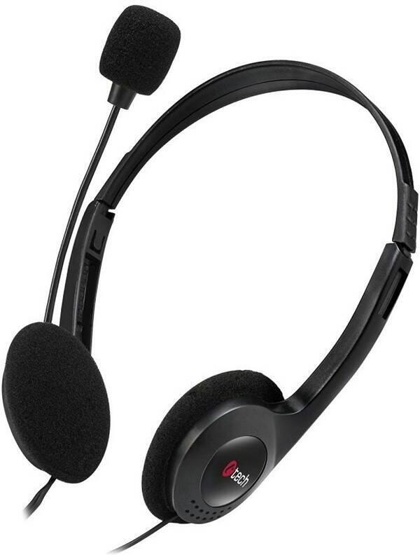 Sluchátka k PC C-TECH MHS-03E, černá