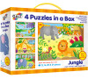 4 puzzle v krabici - Džungle