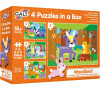 4 Puzzle v krabici - V lese