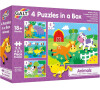 4 Puzzle v krabici - Zvířatka
