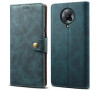 Lenuo Leather flipové pouzdro pro Xiaomi Poco X3, modrá