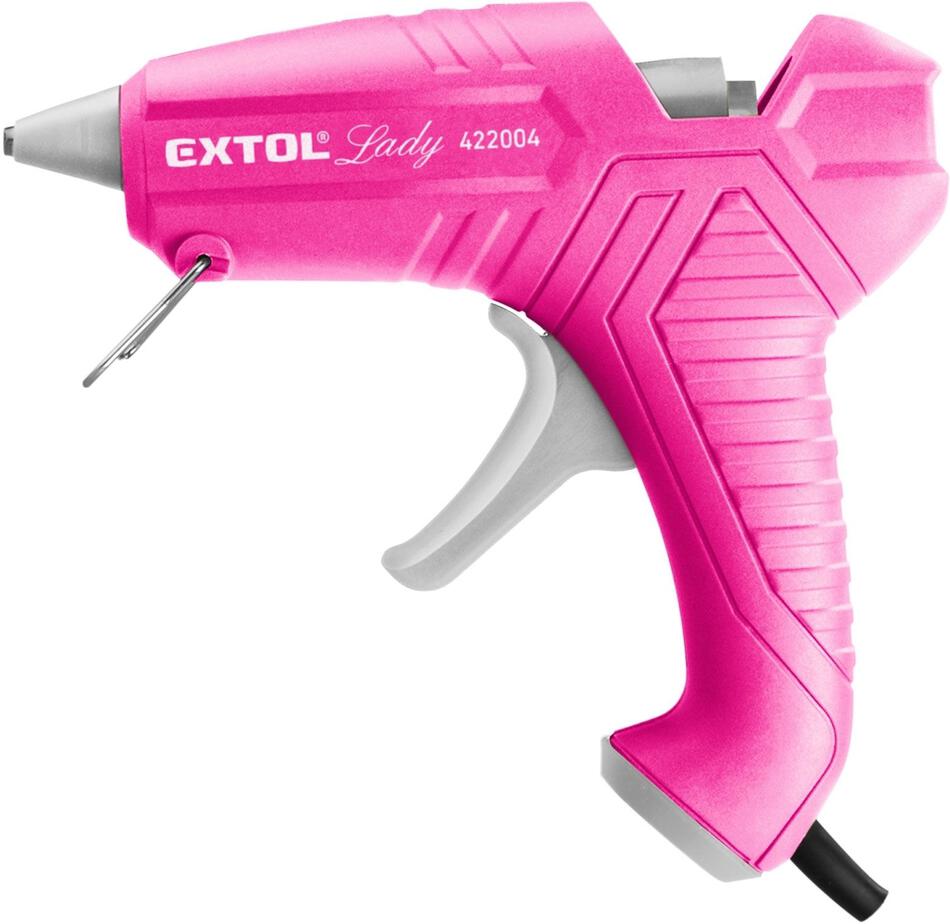 Pistole tavná lepící, Ř11mm, 40W, růžová EXTOL-LADY