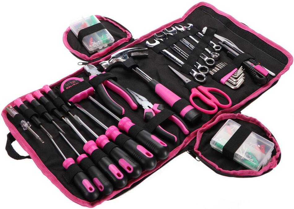 Sada nářadí HOME PINK 120 BAG SIXTOL