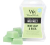 WoodWick vonný vosk Mint leaf basil 85g