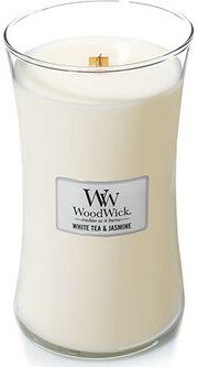 WoodWick White Tea & Jasmine vonná svíčka s dřevěným knotem 609,5 g