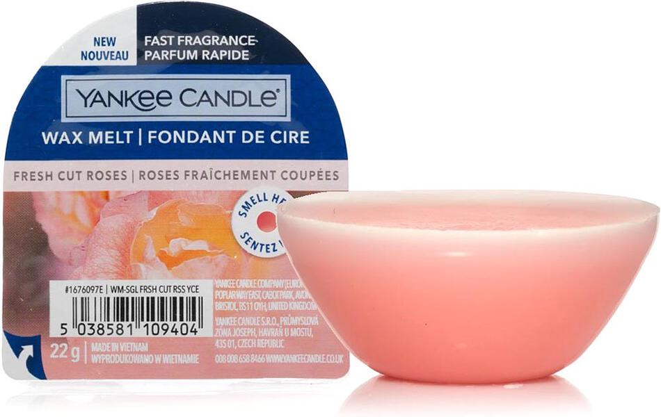 Yankee Candle Fresh Cut Roses vonný vosk 22 g