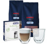 SET DeLonghi: Kva Kimbo Prestige 1kg + Kimbo Classic 1kg + EcoDecalk mini + Skleniky na cappuccino