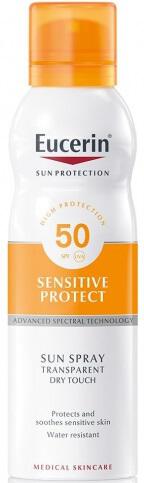 Eucerin Sun Sensitive Protect Sun Spray Transparent Dry Touch SPF 50 200 ml