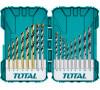 Vrtáky, kombinovaná sada, 16ks TOTAL TOOLS