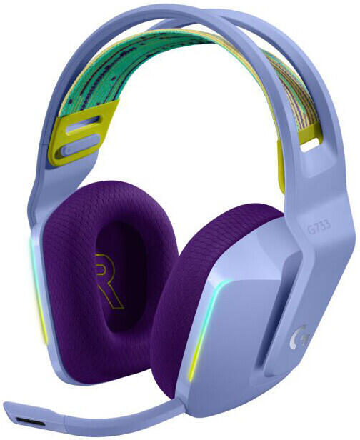 Sluchátka Logitech G733 LIGHTSPEED, fialová (981-000890)