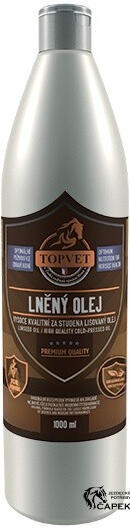 Lněný olej pro koně TOPVET 1l