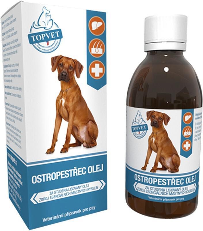 Ostropestřec olej pro psy TOPVET 200ml