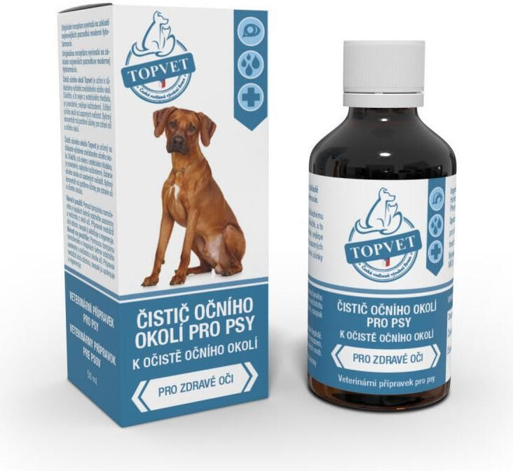 Čistič očního okolí pro psy TOPVET 50ml