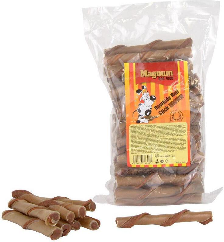 Magnum Rawhide roll stick 5" 12,5cm/40ks BROWN