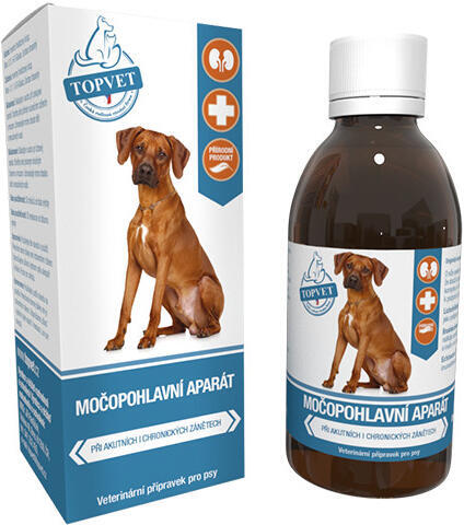 Močopohlavní aparát sirup pro psy TOPVET 200ml