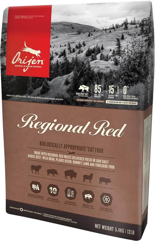 Granule pro kočky Orijen Regional Red, 5,4kg