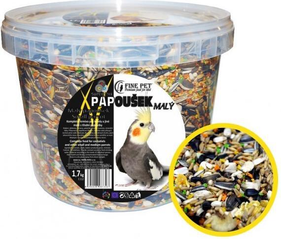FINE PET Super Mix Malý Papoušek vědro 1,7kg
