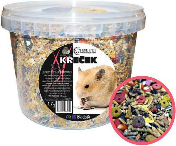 FINE PET Křeček Premium vědro 1,7kg