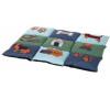 Pelech PATCHWORK podložka 80x55cm modrá/zelená Trixie
