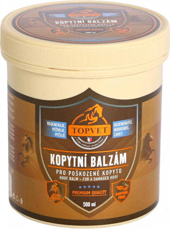 Kopytní balzám pro poškozené kopyto TOPVET 500ml