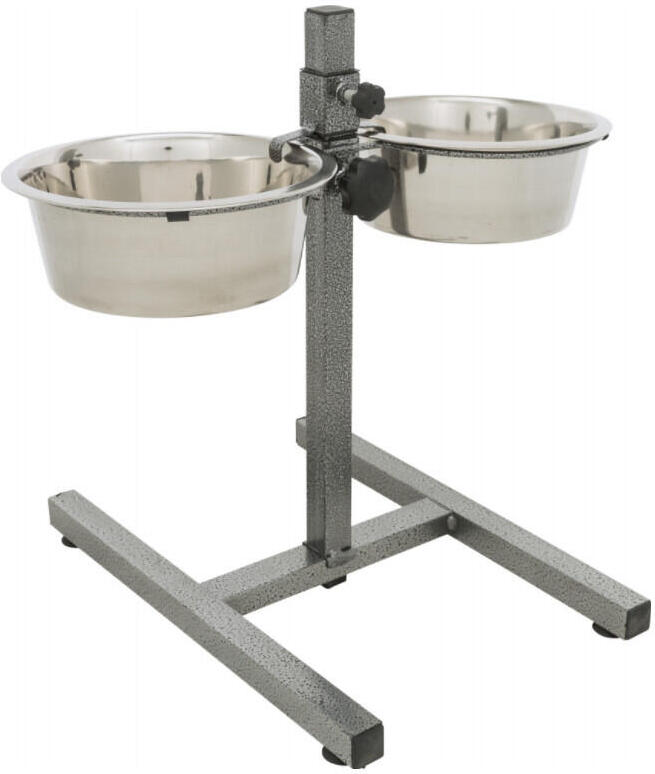 Psí bar na 2misky nerez 1,8l/21cm, nast.výška 40cm Trixie