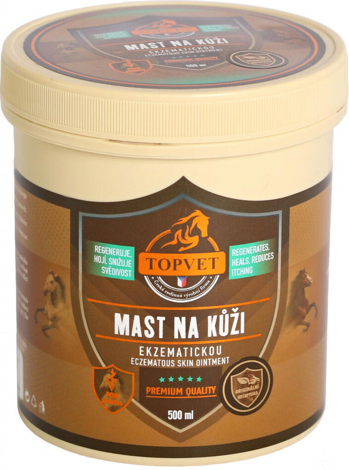 Mast na ekzematickou kůži pro koně TOPVET 250ml