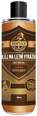 Olej na letní vyrážku pro koně TOPVET 250ml