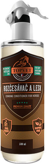 Rozčesávač pro koně TOPVET 500ml