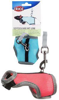 Postroj potkan vesta s vodítkem 12-18cm/1,2m mix Trixie