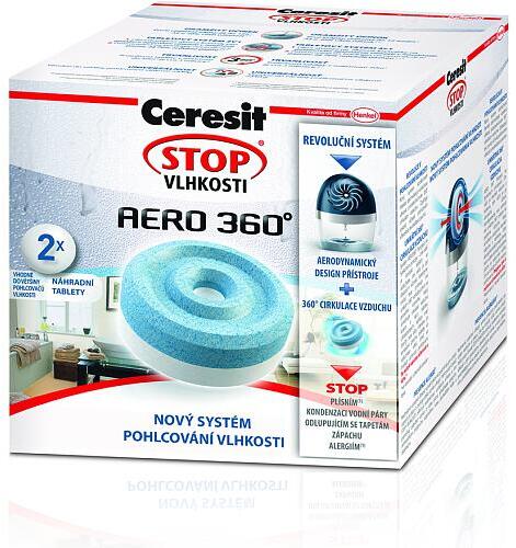 Ceresit STOP VLHKOSTI AERO 360° náhradní tablety 2v1 (2x450g)