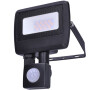 Solight LED reflektor Easy se sensorem, 10W, 800lm, 4000K, IP44, černý