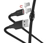 Hama micro USB kabel Magnetic, A vidlice - micro B vidlice magnetická, 1 m