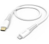 Hama MFi USB-C Lightning nabíjecí/datový kabel pro Apple, 1,5 m, bílý