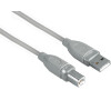 Hama USB kabel typ A-B, 7.5m, šedý, blistr