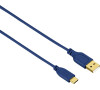 Hama USB-C kabel Flexi-Slim, typ A vidlice - typ C vidlice, 0,75 m, modrý