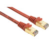 Hama CAT 5e Patch Cable STP, 1,5 m, Red, screened