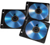 Hama CD/DVD Ring Binder Sleeves, 50 pcs./pack, black