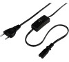 Hama mains Cable with ON / OFF Switch, 2m