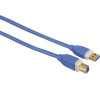 Hama USB 3.0 kabel typ A-B, 3 m, modrý