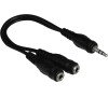 Hama 3.5 mm Jack Plug Stereo -2 x 3.5 mm Jack Sockets Stereo
