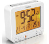 Hama RC 550 Radio Controlled Alarm Clock, with night light function, white