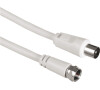 Hama SAT Connecting Cable F-Plug - Coaxial Plug, 3 m