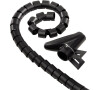 Hama trubice pro vedení kabelů, 2 m, 25 mm, černá