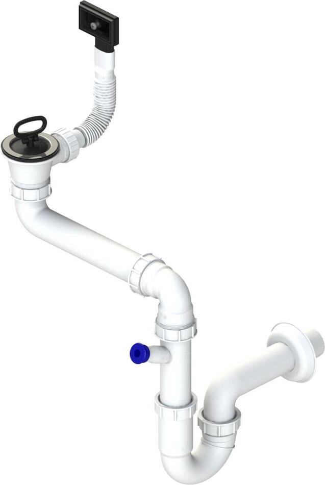 Sinks sifon 1 ?" pro nerez. dřezy s úsporou místa