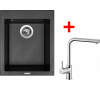 Sinks CUBE 410 Metalblack+ELKA